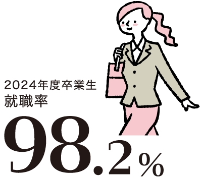 安定した就職率